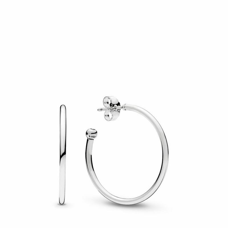 Pandora Hoops Of Versatility Earrings Ireland - Sterling Silver - 506187ZQG